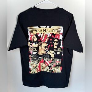 Van Halen 2008 Reunited Tour T-Shirt Size Medium M Short Sleeve Rock Band Tee